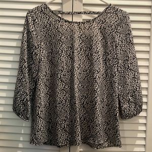 Lace detail back blouse